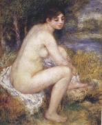 Pierre Renoir Female Nude in a Landscape Norge oil painting reproduction
